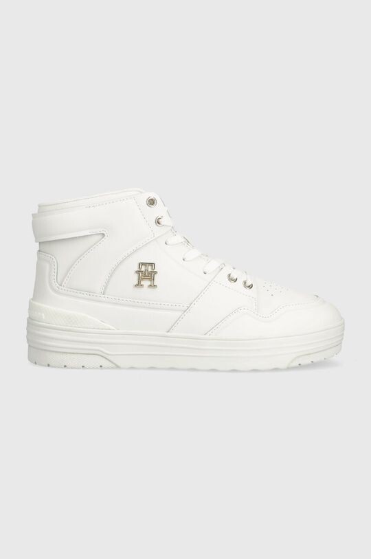 

Кожаные кроссовки TH BASKET SNEAKER HI Tommy Hilfiger, белый