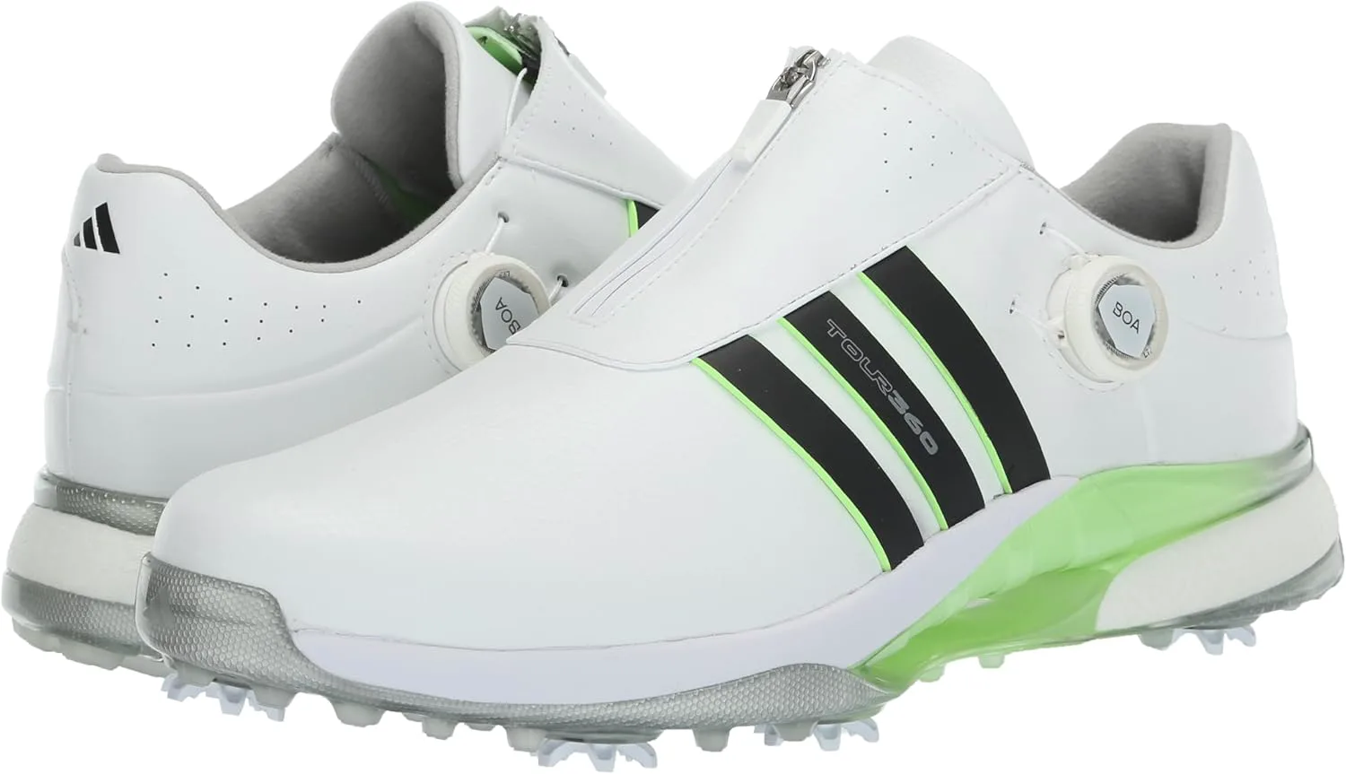Мужские кроссовки Adidas Golf Tour360 XT-SL, белый/черный/зеленый — фото 2
