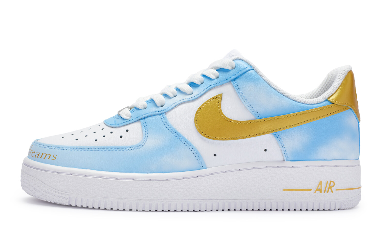 

Кроссовки для скейтбординга Air Force 1 женские с низким верхом, белые/золотые Nike, Белый, Кроссовки для скейтбординга Air Force 1 женские с низким верхом, белые/золотые Nike
