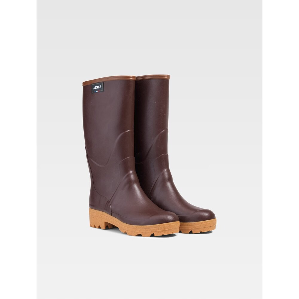 Сапоги женские резиновые Aigle Chambord Pro L2 с логотипом, красный