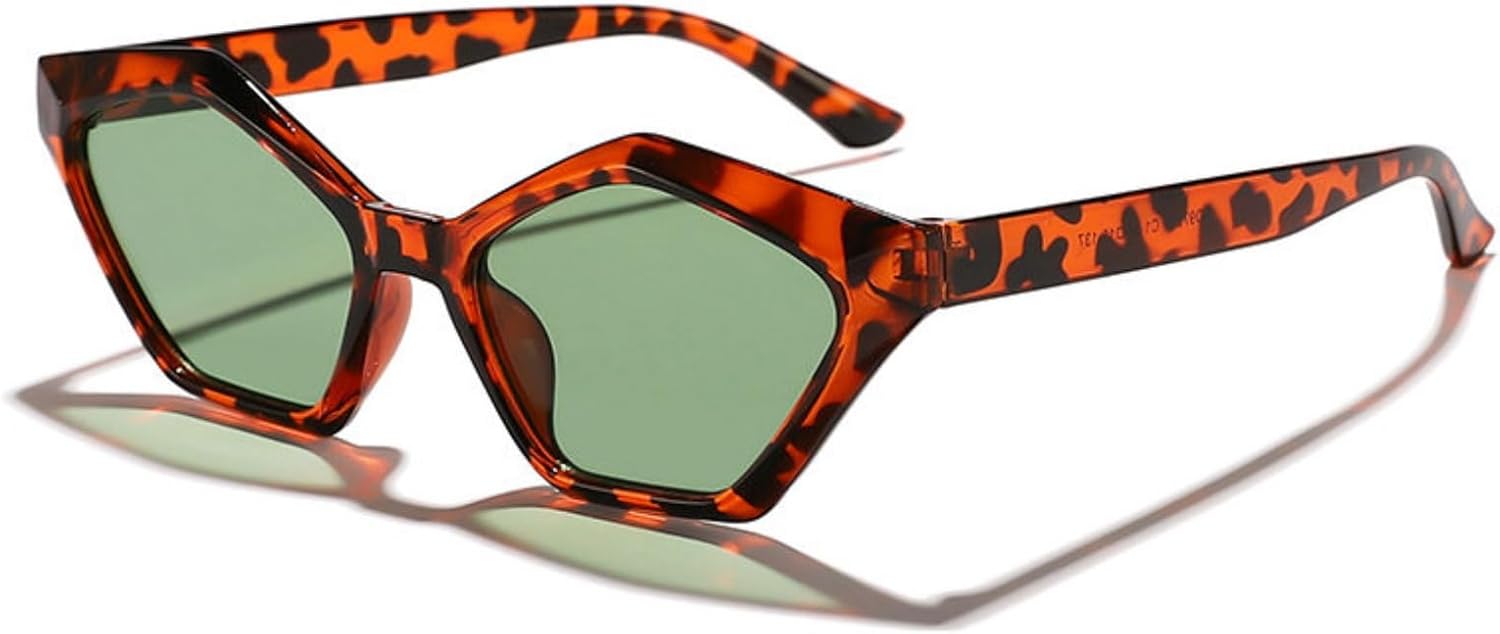 

Willochra Модные солнцезащитные очки «кошачий глаз» с многоугольным оправой, женские, с защитой от УФ-излучения UV400, ретро, ​​милые, неправильной формы, мужские, трендовые, черные, C5