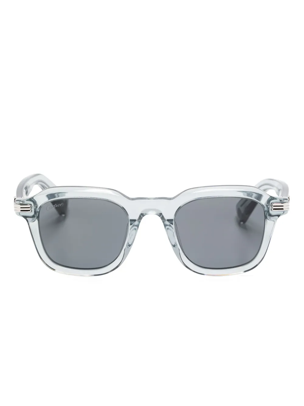 

Солнцезащитные очки в квадратной оправе Cartier Eyewear, синий