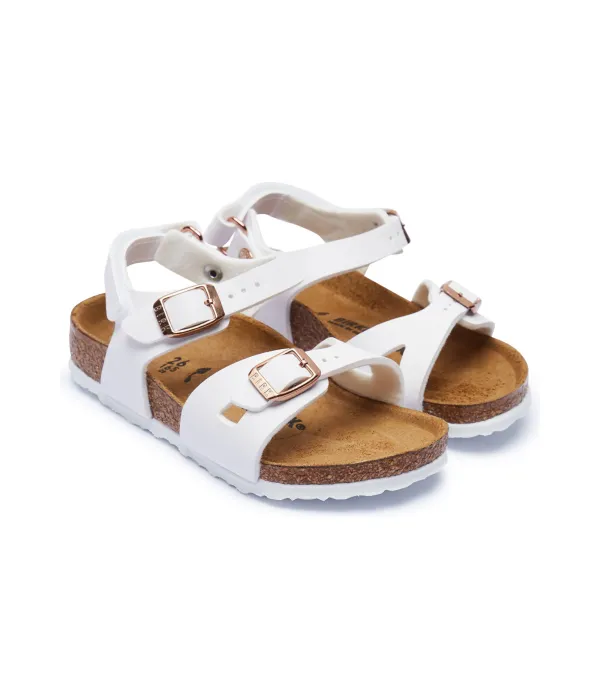 Сандалии из кожи Рио Narrow fit Birkenstock, белый — фото 2
