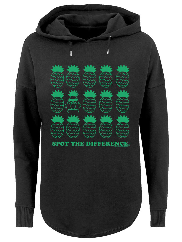 

Пуловер F4NT4STIC Oversized Hoodie Sesamstraße Bert Spot, черный