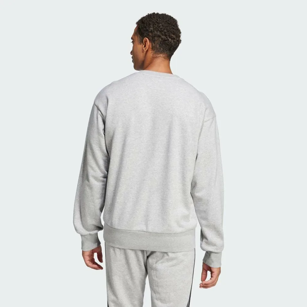 Толстовка Essentials с большим логотипом и французским махровым трикотажем Adidas, gray — фото 2