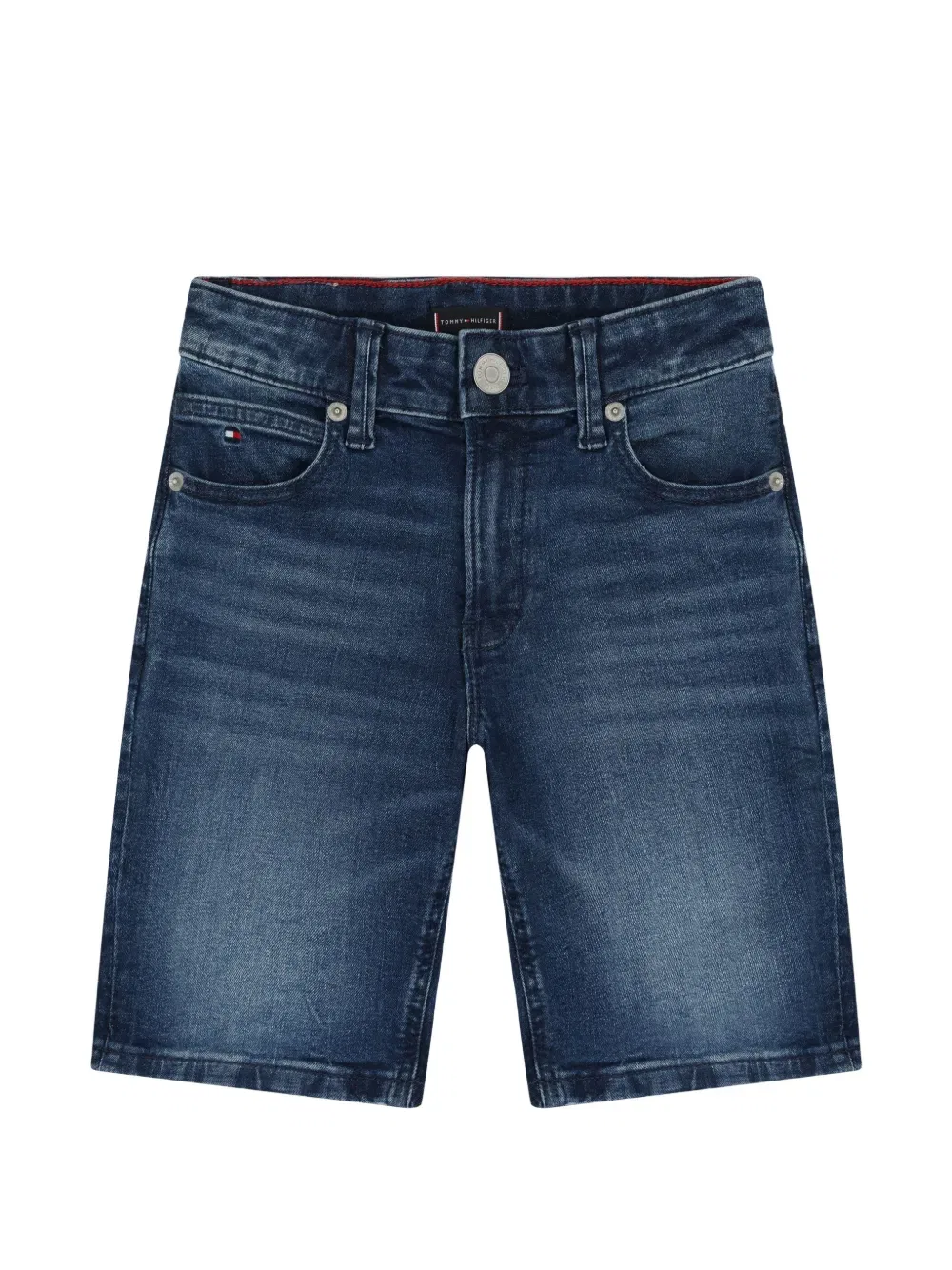 Джинсовые шорты с застежкой на пуговицы Tommy Hilfiger Junior, синий