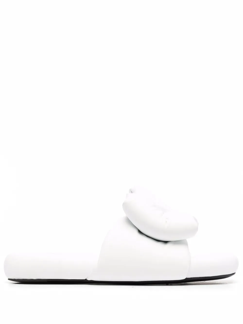 Шлепанцы с дутыми ремешками и бантами OFF-WHITE, белый