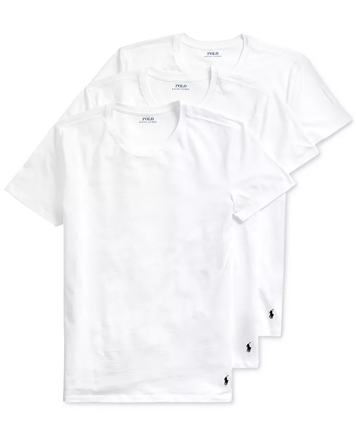 Мужские майки-борцовки Big and Tall, 3 штуки Polo Ralph Lauren, белый — фото 3