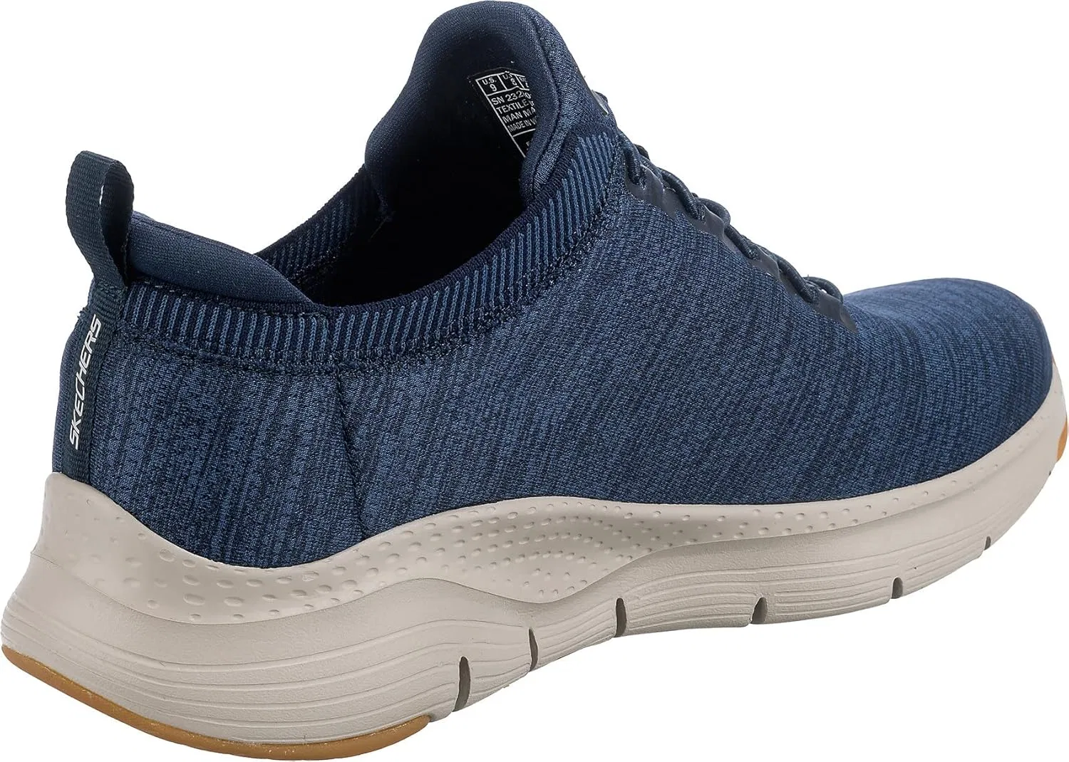 Мужские кроссовки Skechers Arch Fit Waveport, Navy Mesh Trim — фото 4