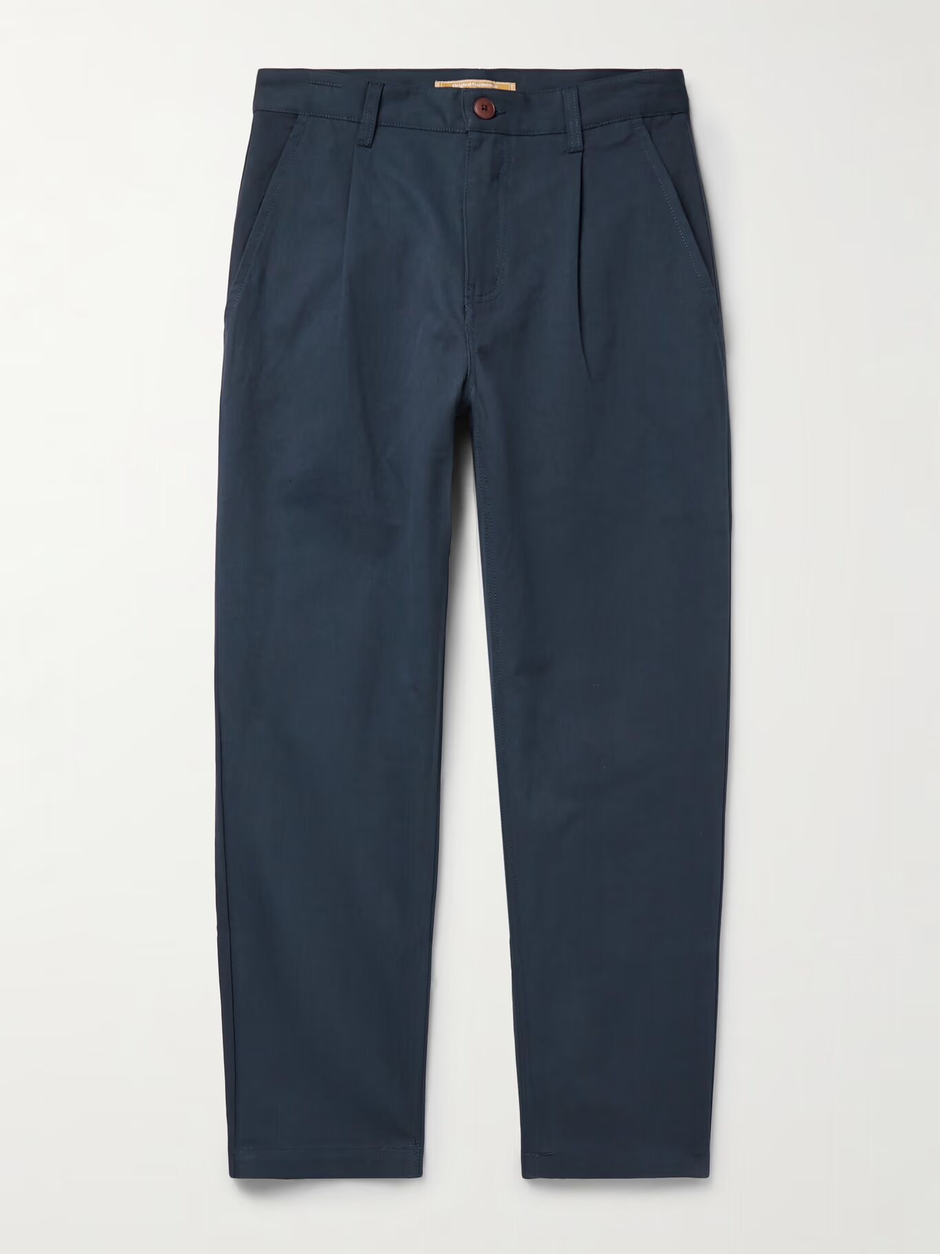 

Укороченные брюки Haworth Tapered Cropped из хлопчатобумажной саржи со складками FRIZMWORKS, темно-синий