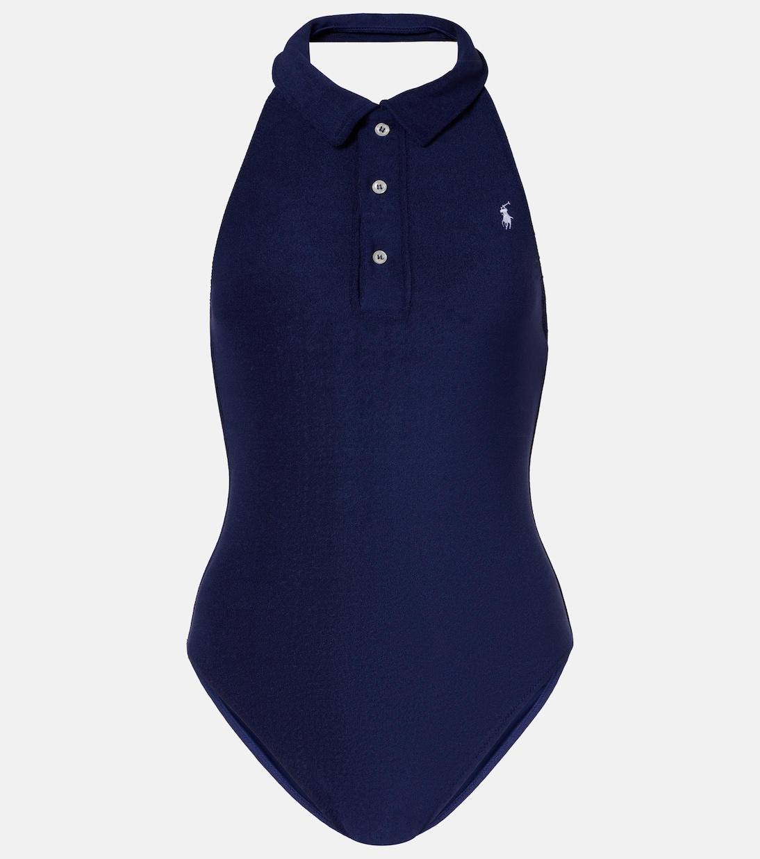 

Боди с воротником-хомут Polo Ralph Lauren, темно-синий