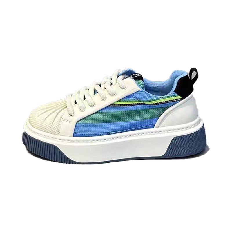 

TELENT Амортизирующие устойчивые к истиранию дышащие низкие скейтбордские кроссовки мужские бело-синие, цвет White Blue