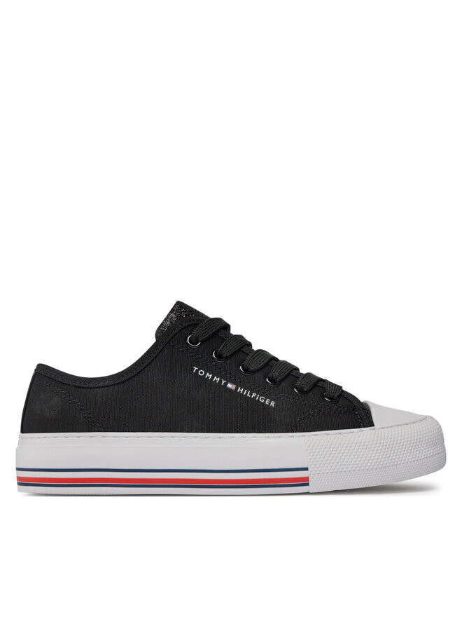 

Тканевые кроссовки Low Cut Lace-Up Sneaker T3A9-33185-1687 Tommy Hilfiger, черный
