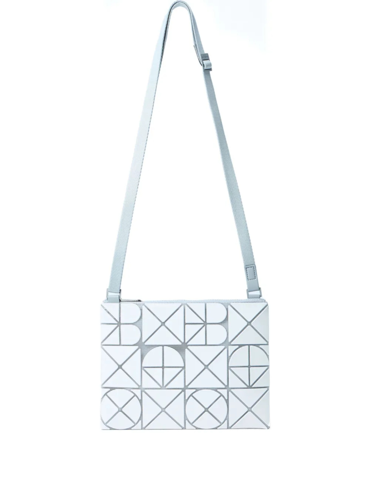 

Сумка на плечо Bao Bao Issey Miyake Font с геометрическим узором, белый