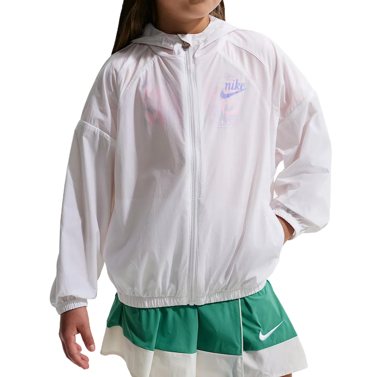 Детская куртка с капюшоном Moderate Nike, White