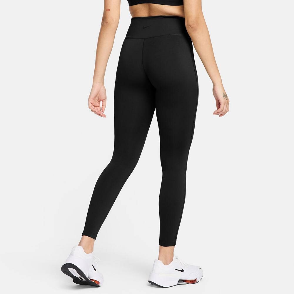 Женские леггинсы Nike One с высокой талией, черный — фото 2