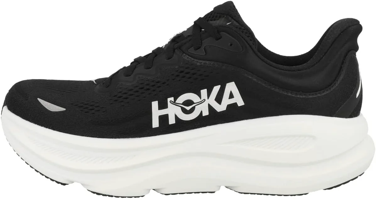 Мужские кроссовки Hoka Bondi 9, черно-белый — фото 4