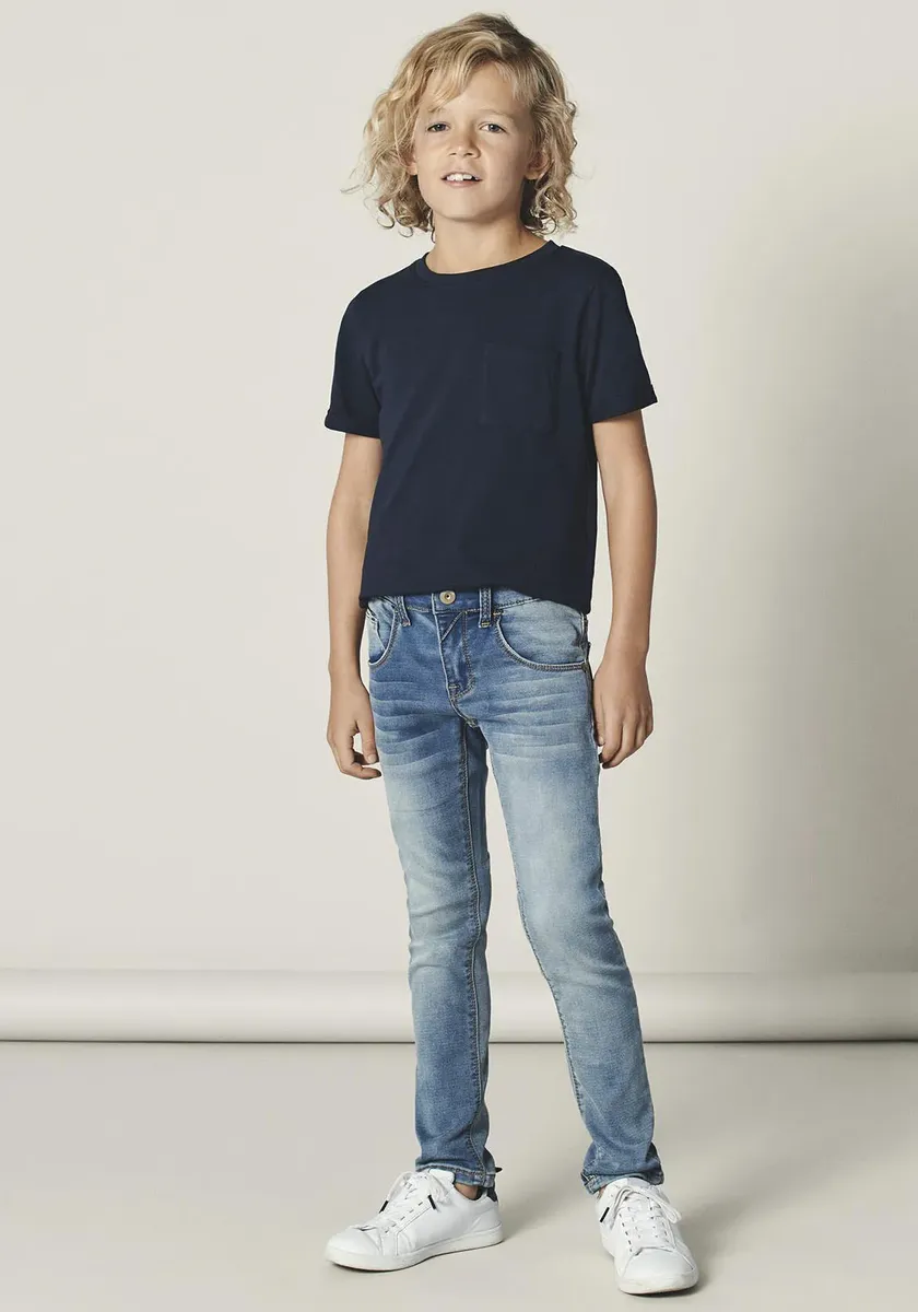 

Джинсы Name It стрейч "NKMTHEO DNMTHAYER COR1 SWE PANT", голубой