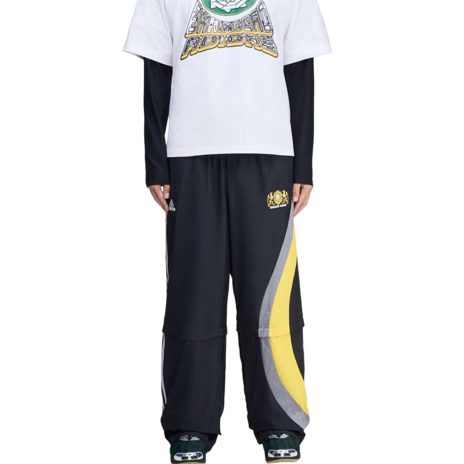 Брюки Adidas x Brain Dead 11, черные — фото 3