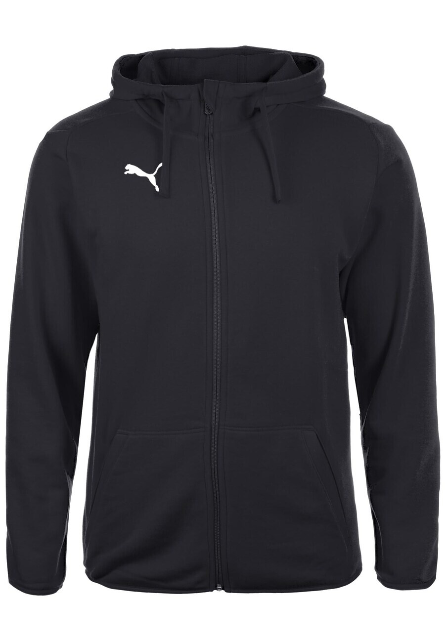 

Свитер с капюшоном на молнии PUMA Athletic Zip-Up Hoodie Liga, черный