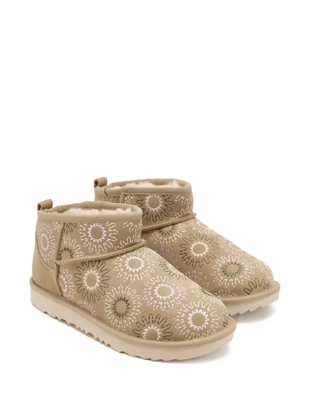 Классические ультра мини сапоги Sun Stitch UGG Kids, бежевый