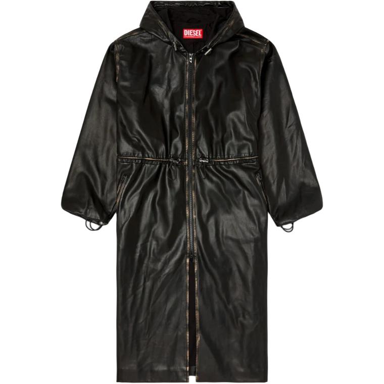 

DIESEL Черное унисекс пальто, Black