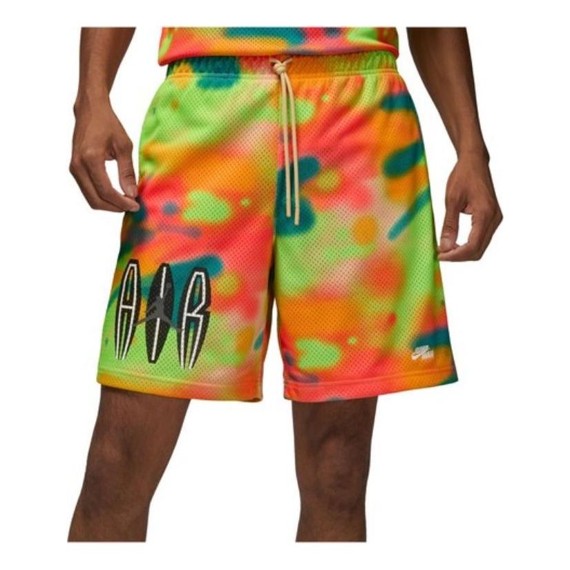 

Шорты Men's Air Jordan Flight MVP AOP Multi-Color Tie Dye Straight Sports Shorts Multicolor DQ8024-252, разноцветный