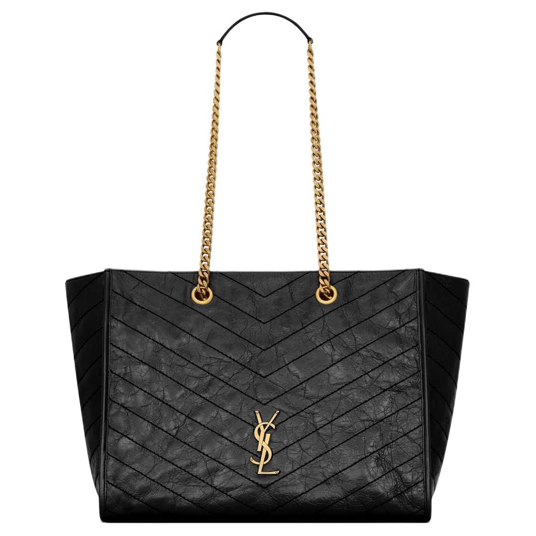 

SAINT LAURENT Сумка-шоппер Niki Cow Leather через плечо женская черная