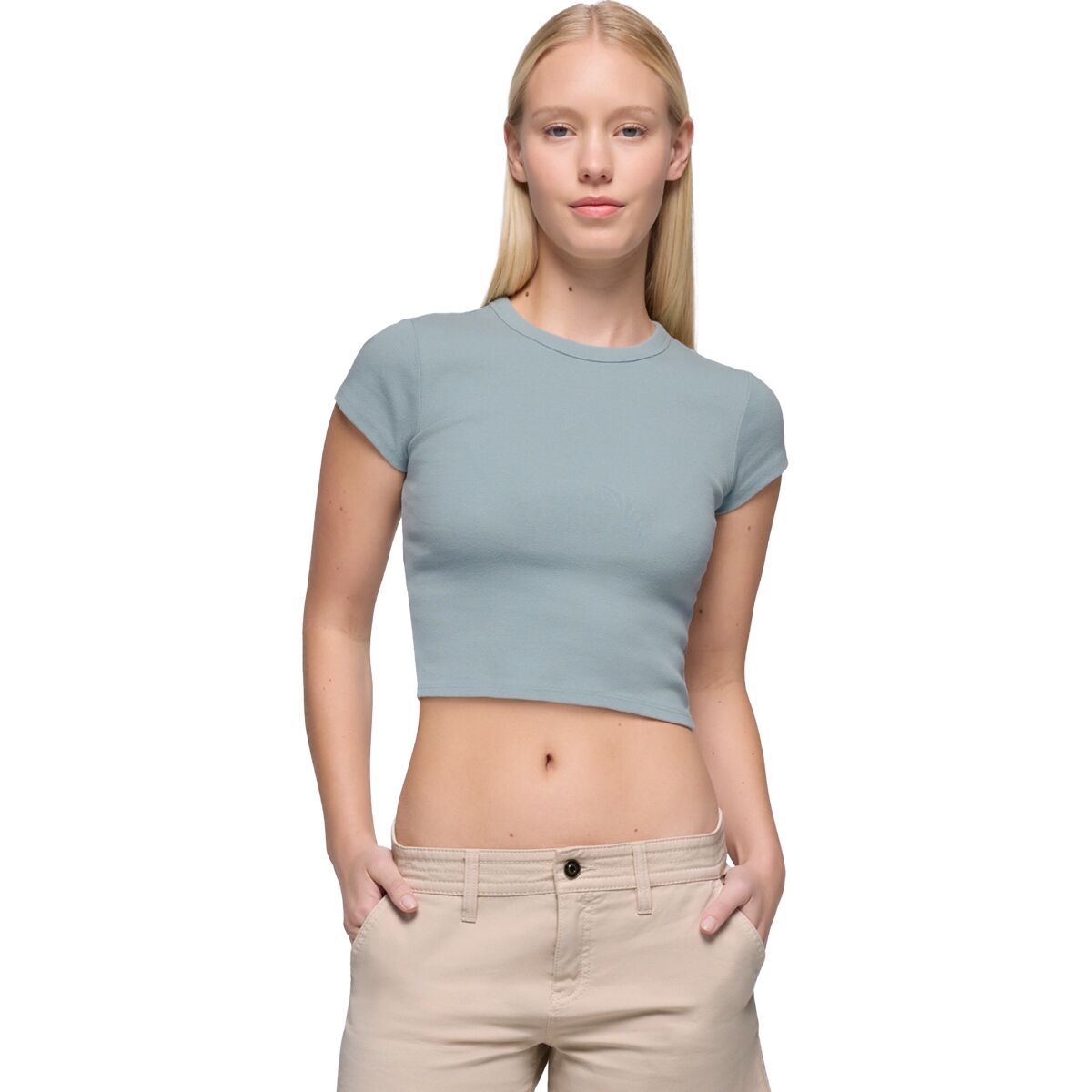 

Футболка с коротким рукавом Baby Rib Prana, цвет saltwater