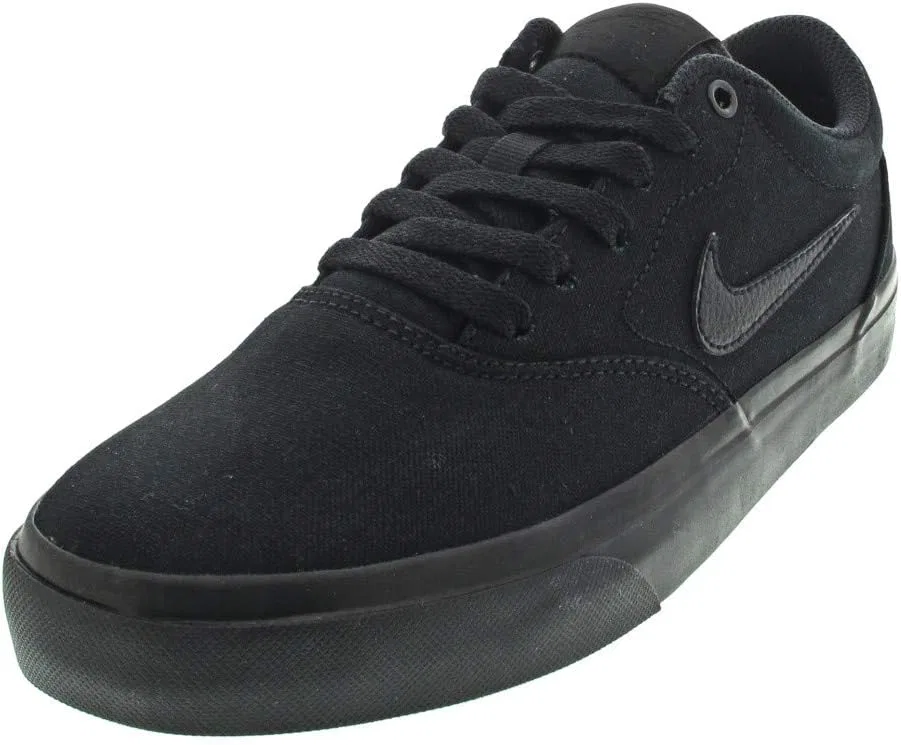 Кроссовки Nike SB Check Solarsoft Canvas, Black Black Black 001 — фото 3