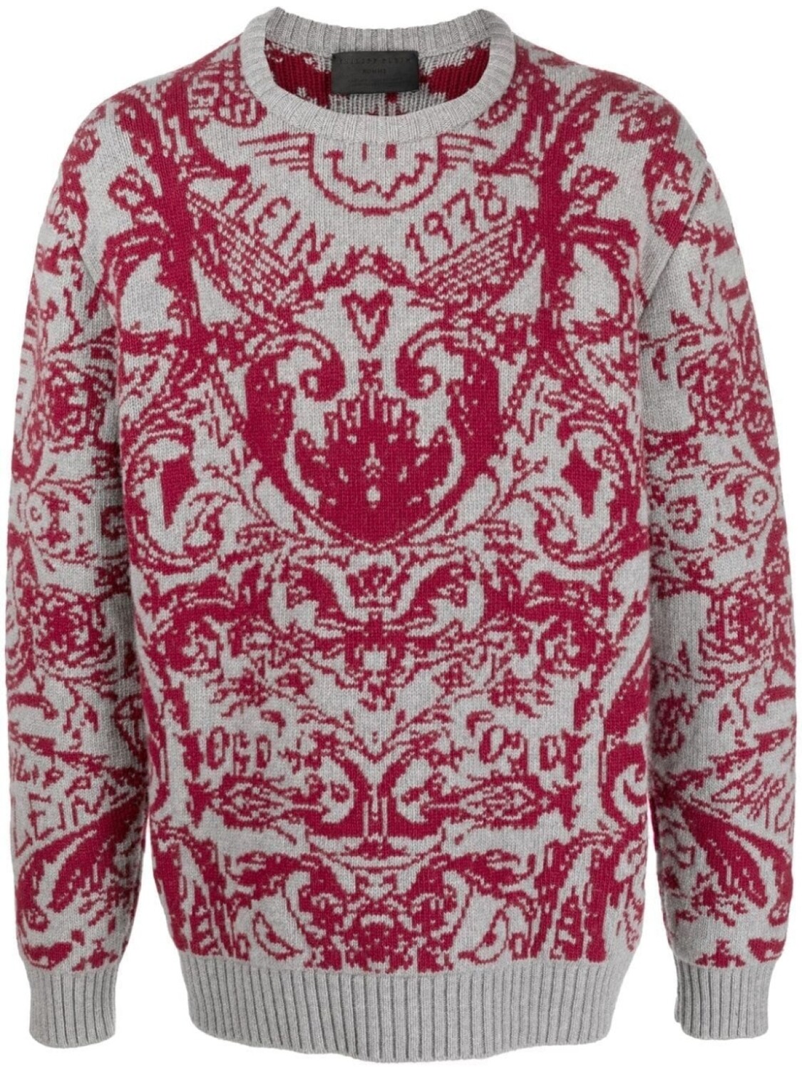 

Philipp Plein джемпер вязки интарсия, серый