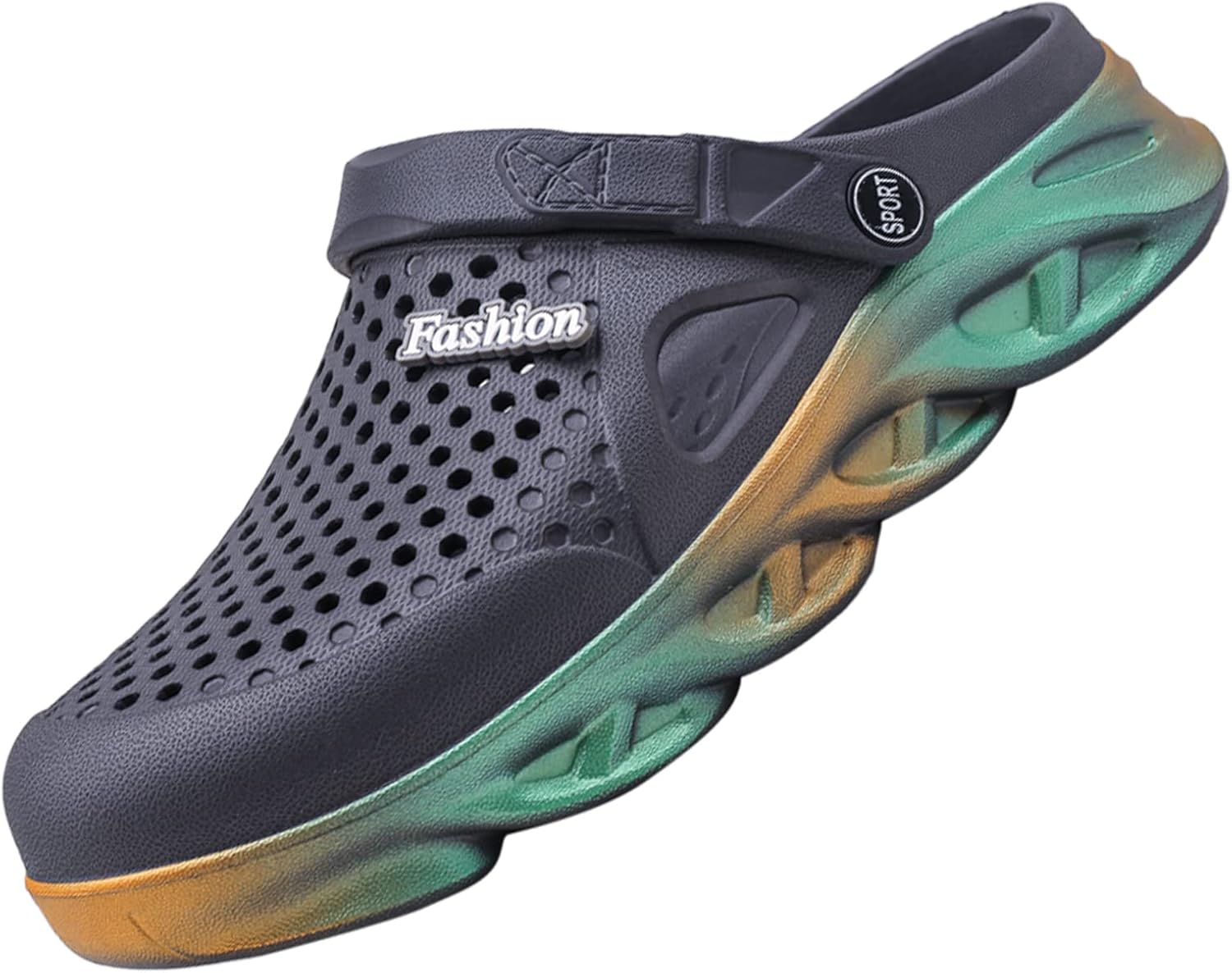 

Сандалии CYian для женщин и мужчин, противоскользящие, для воды, летние, для сада, мюли, сабо, обувь на каблуках, серый