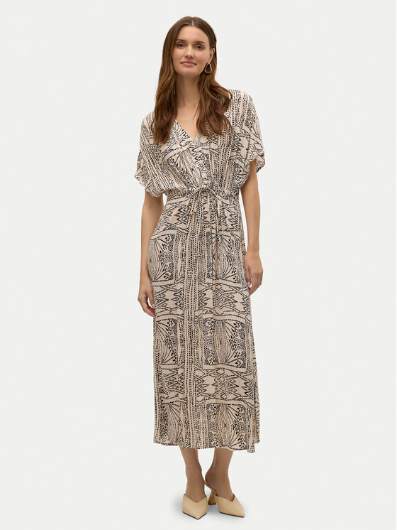 

Летнее платье свободного кроя Menny 10303701 Vero Moda, бежевый