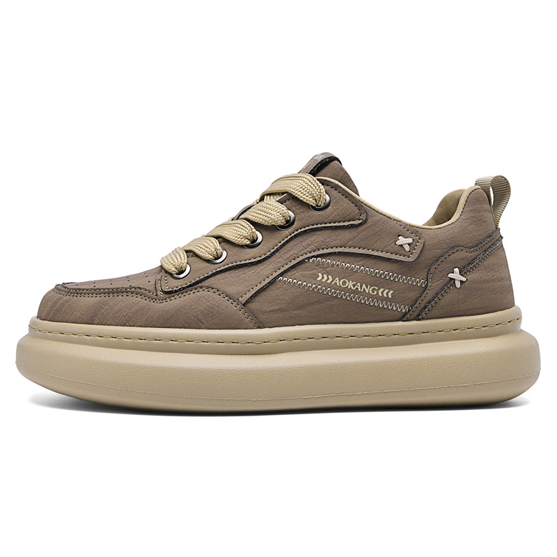

AOKANG Низкие скейтерские кросcовки мужские каштаново-коричневые, цвет Chestnut Brown[Standard Sports Shoe Size]