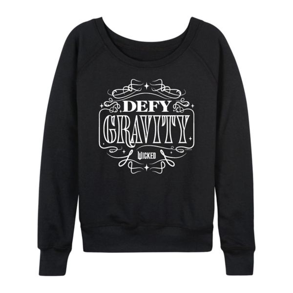

Женская худи с длинным рукавом Wicked Defy Gravity из френч терика Licensed Character, черный