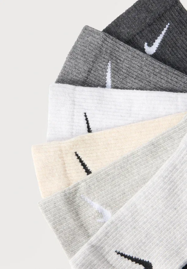 Носки спортивные Nike Performance, 6 пар, разноцветные/бежевые/серые — фото 2