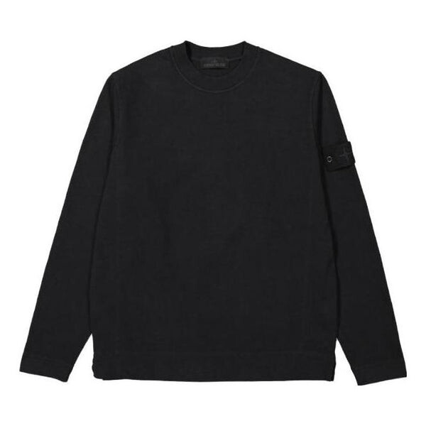 

Футболка ghost crewneck sweatshirt 'black' Stone Island, черный