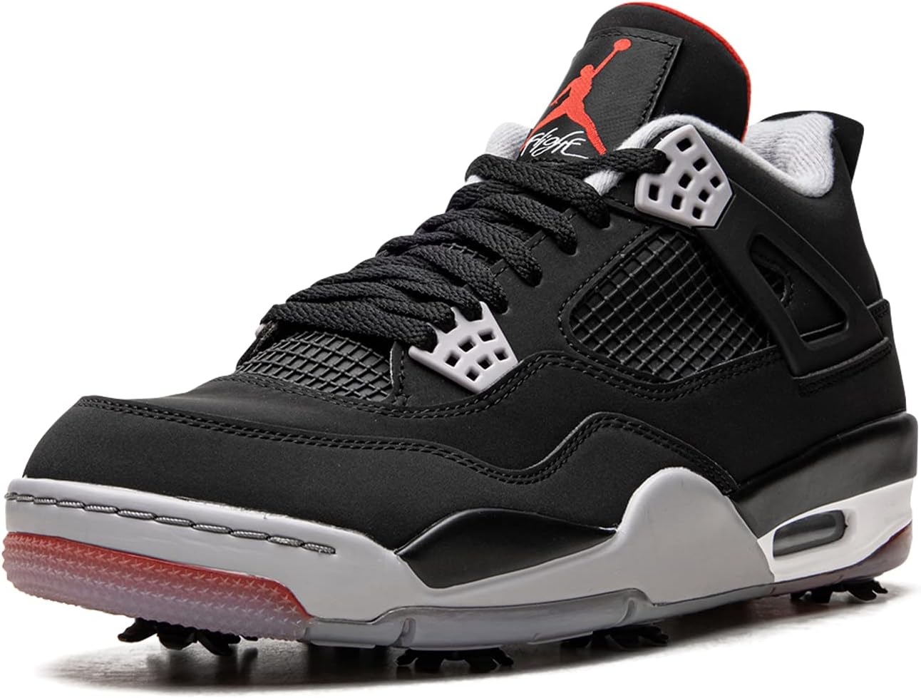 Мужские кроссовки Nike Jordan 4 Retro, размер, белый/черный/красный/серый — фото 4