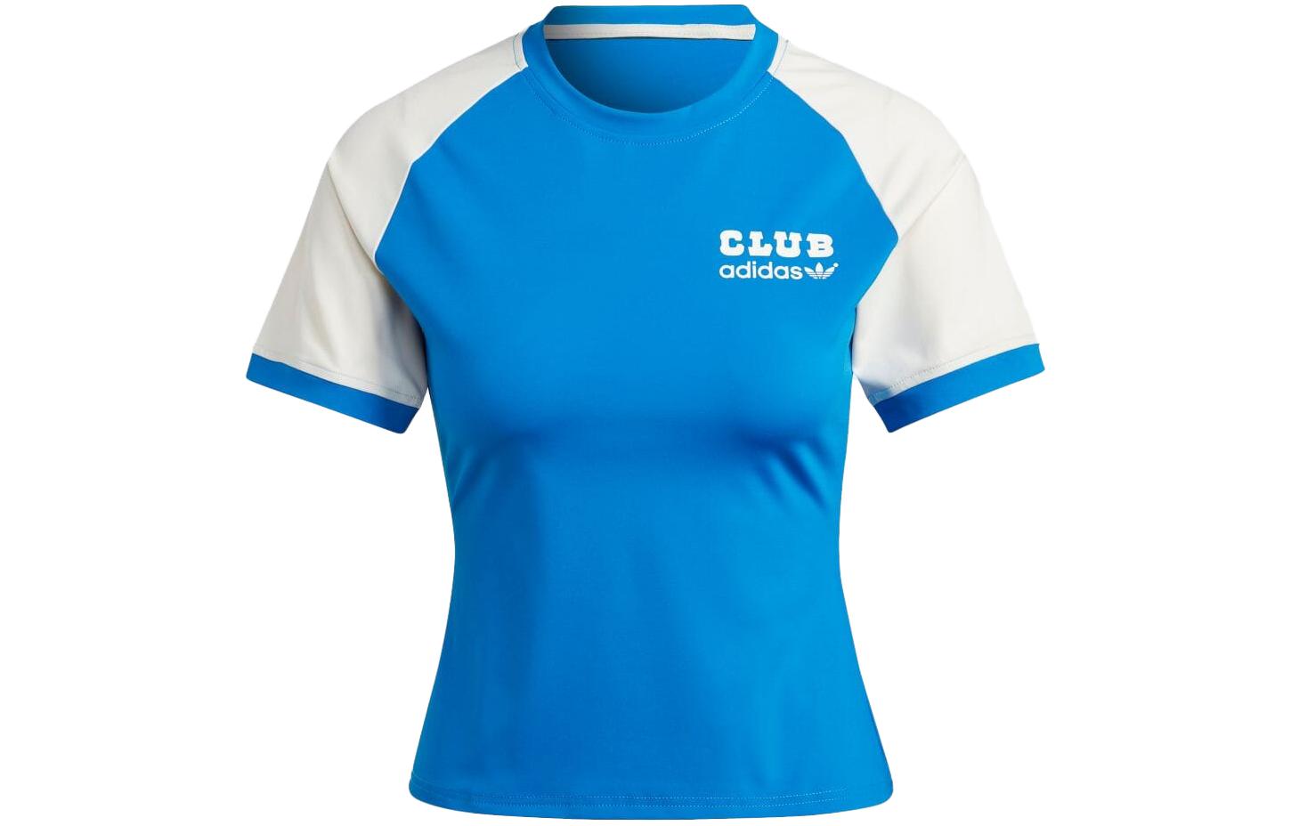 

Adidas Originals Футболка женская синяя с белой надписью, Синий, Adidas Originals Футболка женская синяя с белой надписью