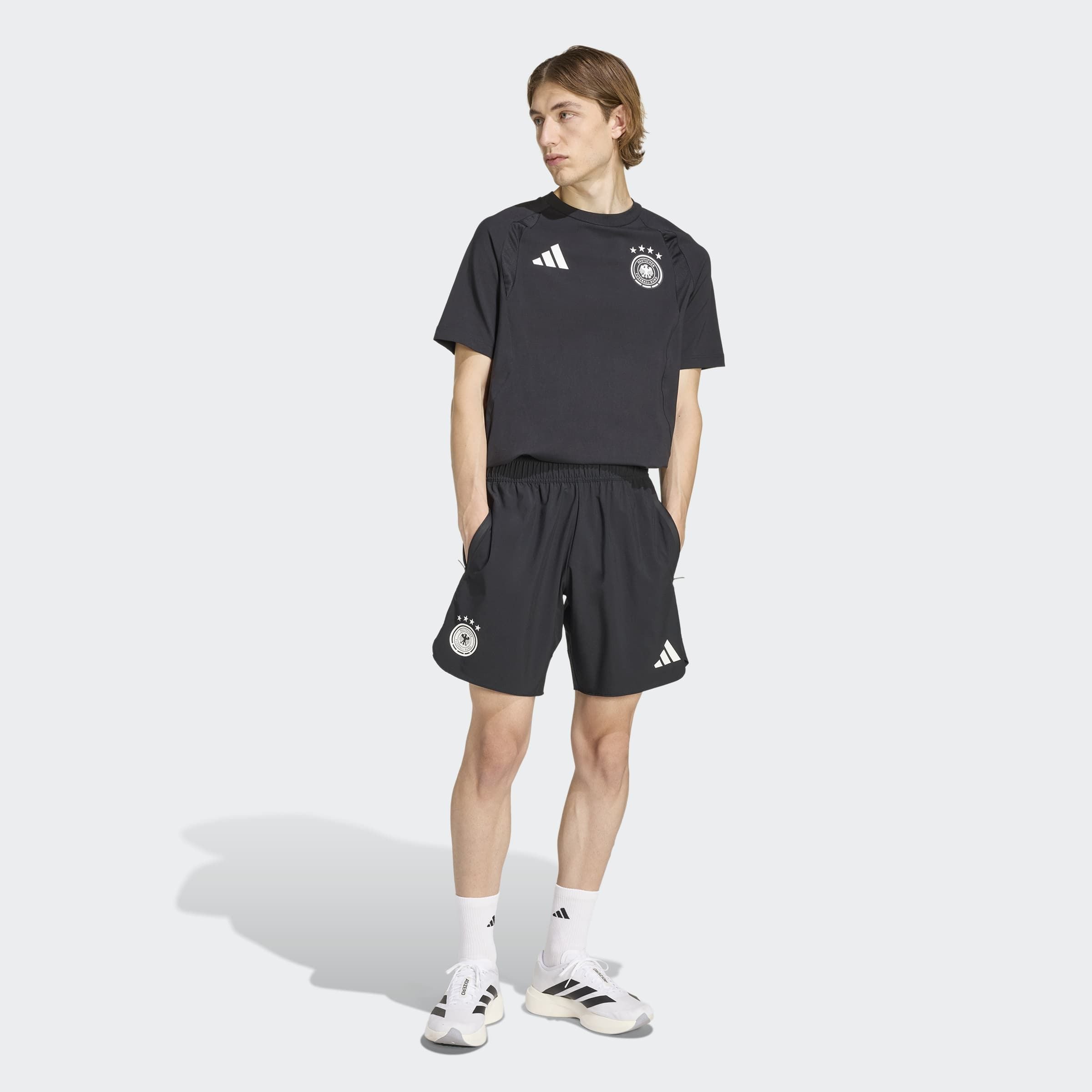 Adidas Performance Свободные спортивные шорты 'Deutschland Tiro' в черном цвете — фото 2