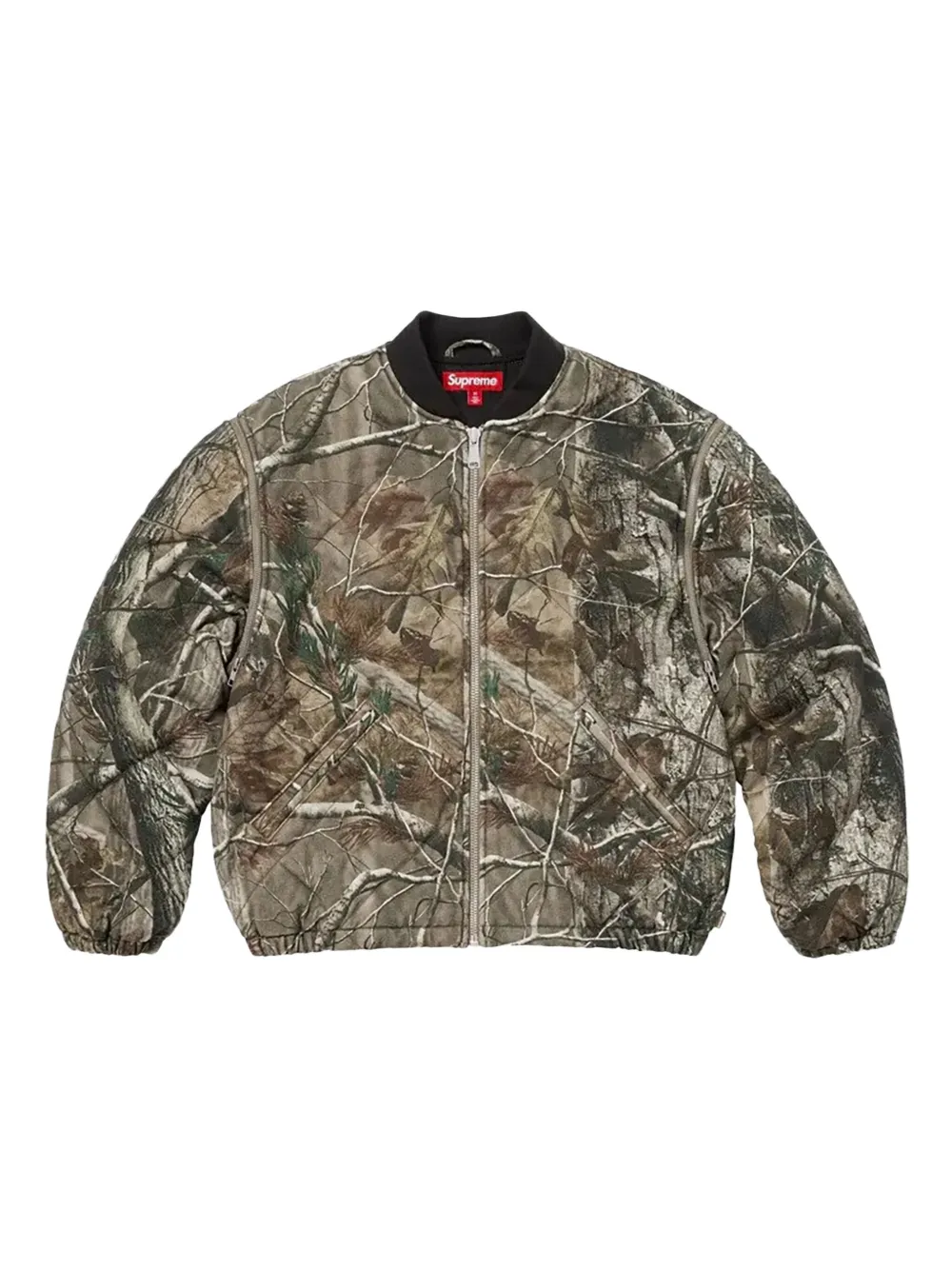 

Бомбер на молнии Supreme, зеленый