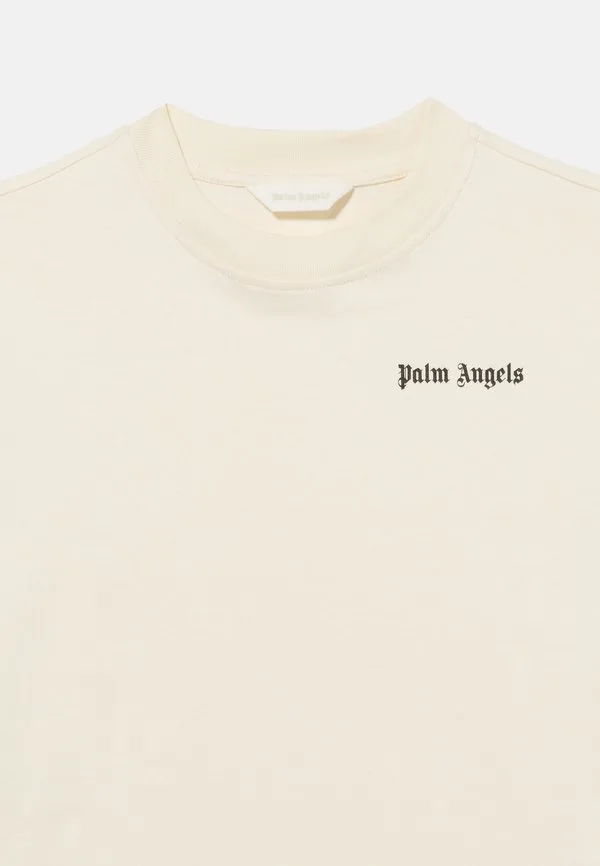 Базовая футболка с логотипом, цвет слоновой кости Palm Angels, Off-White — фото 4