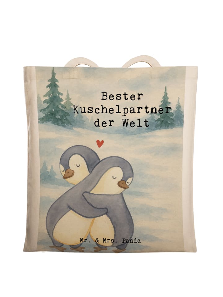 

Mr. & Mrs. Panda Сумка-переноска с пингвином - Лучший партнер для объятий в белом цвете.
