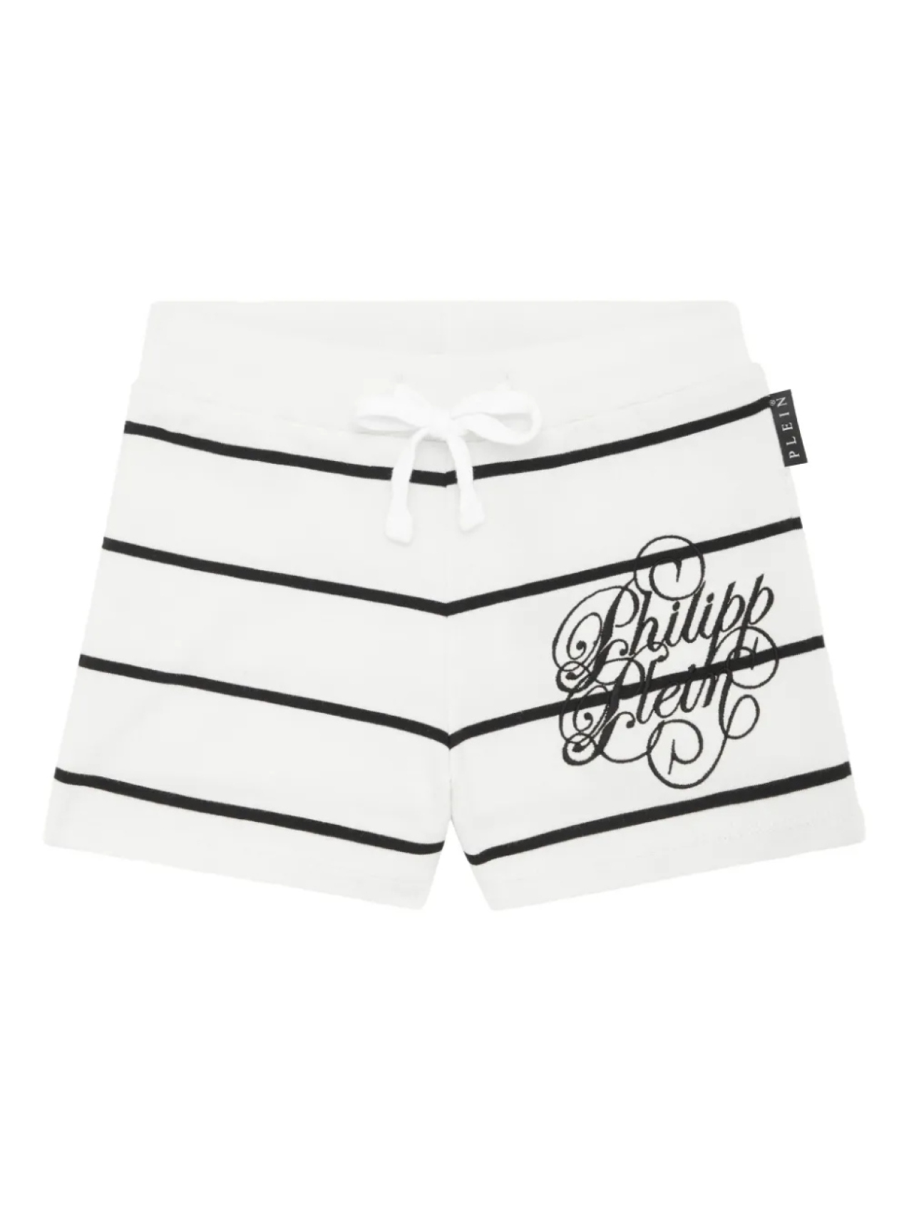 

Шорты для бега в рубчик Philipp Plein, белый