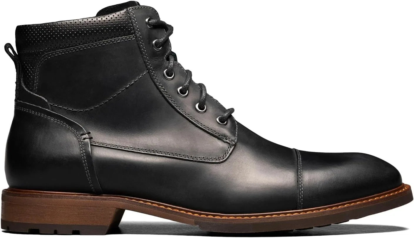 Мужские ботильоны Florsheim Chalet Cap Toe Boot, Black Crazy Horse — фото 2