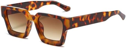 

Модные женские солнцезащитные очки в стиле ретро, ​​мужские солнцезащитные очки с леопардовым принтом, популярные модели с защитой от УФ-излучения UV400 MTZJH, Leopard Tea