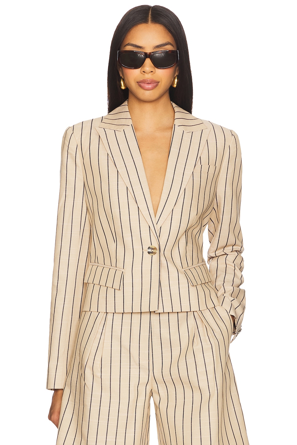 

Пиджак miranda Favorite Daughter, beige & navy stripe