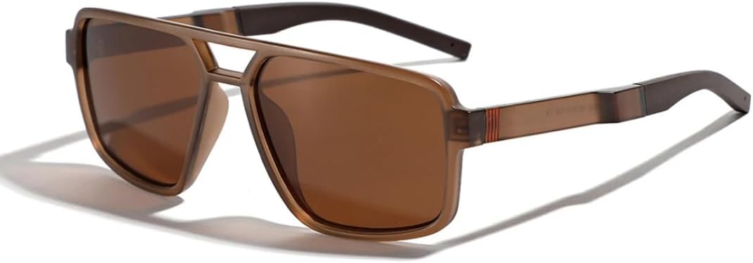 

Ретро-модные панк-солнцезащитные очки с поляризацией для женщин и мужчин, классические винтажные, защита от УФ-излучения UV400, для активного отдыха на природе VFDHN, Tea