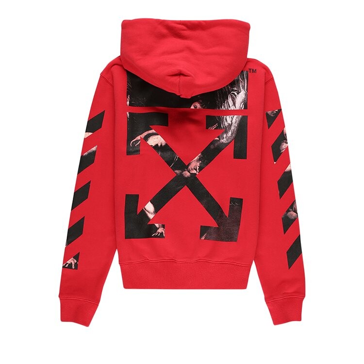 Худи Off-White Caravaggio Arrow Hoodie, красный — фото 2