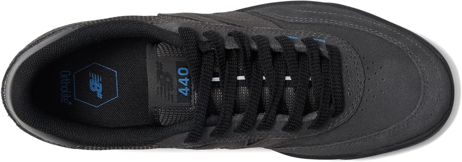 Кроссовки для скейтбординга New Balance 440 V2, Dark Grey/Black — фото 4